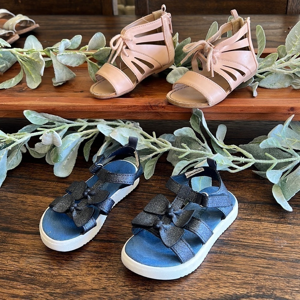 toddler sandals bundle | old navy & carters | size 6c - Picture 1 of 11